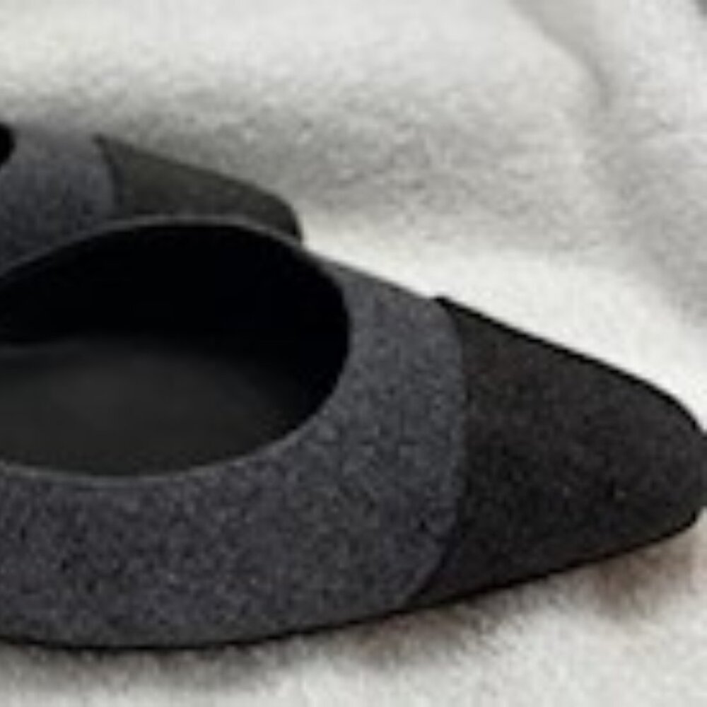 Veronica Beard Cecile Denim Cap-toe sling back NWOT Size 9 - Picture 4 of 11